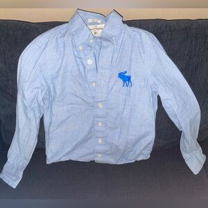 Kids Abercrombie & Fitch Blue Casual Button Down Muscle Shirt